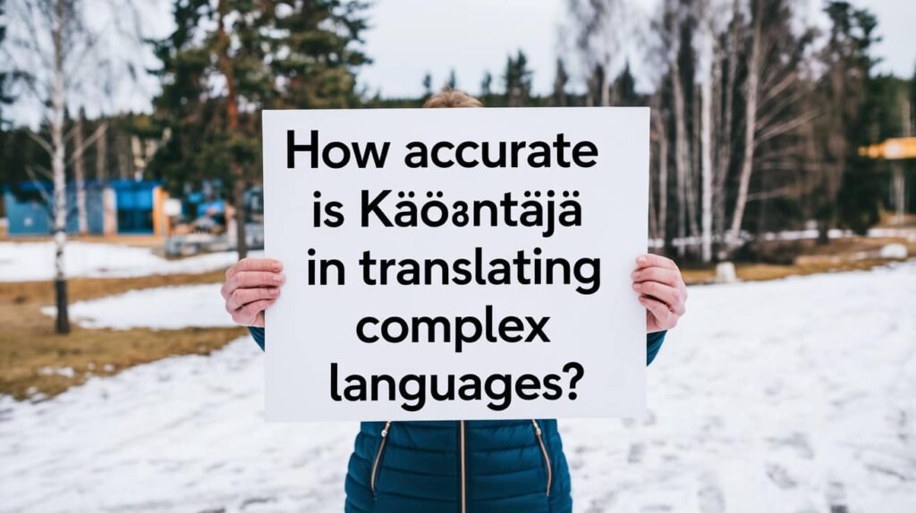 How Accurate Is Käöäntäjä In Translating Complex Languages?